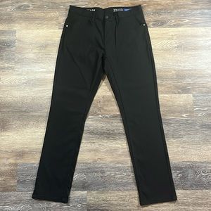 Izod Charcoal Advantage Performance Straight Fit Tech Stretch Pants/ Jeans